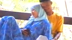 malay-tudung hijab baju kurung bj kat pondok